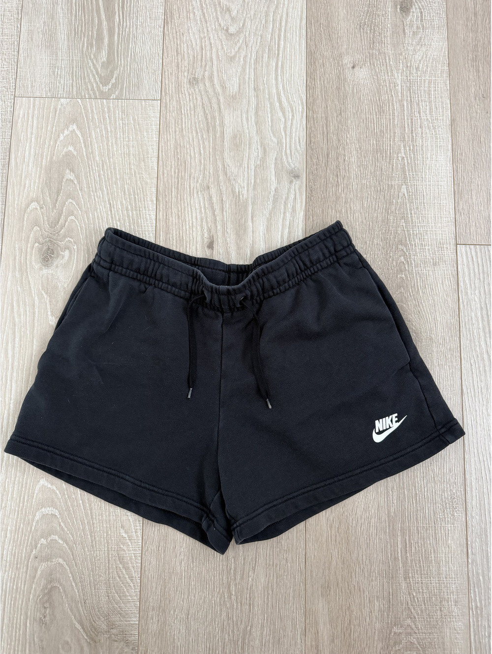 Nike Black Casual Shorts with Drawstring Waist - Size Small